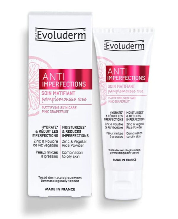 Evoluderm Anti Imperfections Mattifying Moisturizer Combination to Oily Skin - 50ml