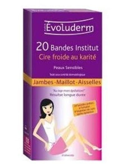 Evoluderm Wax Strips for Legs - 20Pcs