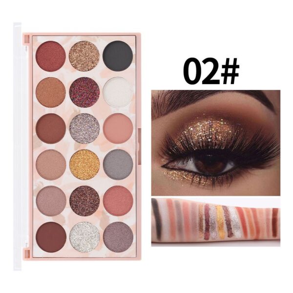 Miss Rose Useful Delicate Highly Pigmented Beauty Sequins Eyeshadow Palette For Party Glitter