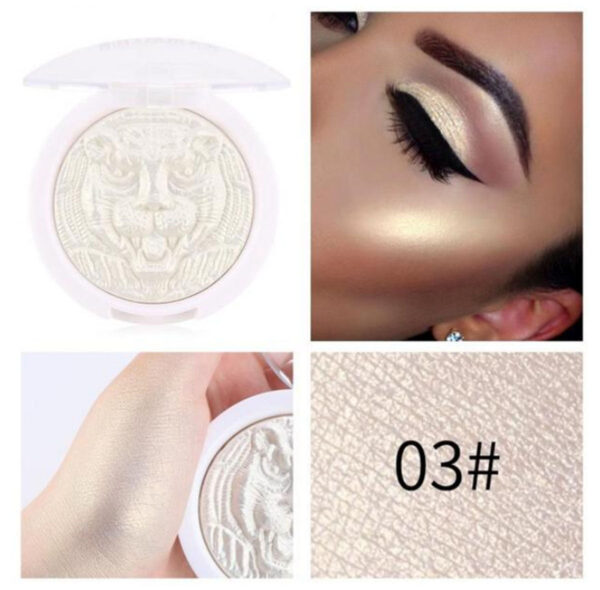 Miss Rose Highlighter Bright Facial Palette 4 colors High Gloss Face Makeup Natural Powder Highlight Facial Contours