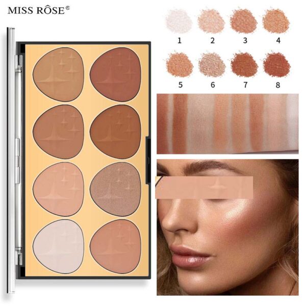 Miss Rose Fashion Contouring Powder Wide Application Brighten Exquisite Face