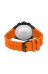 Hugo Boss Volane Chronograph Black Dial Orange Rubber Strap Mens Watch 45mm 5ATM - 1513957