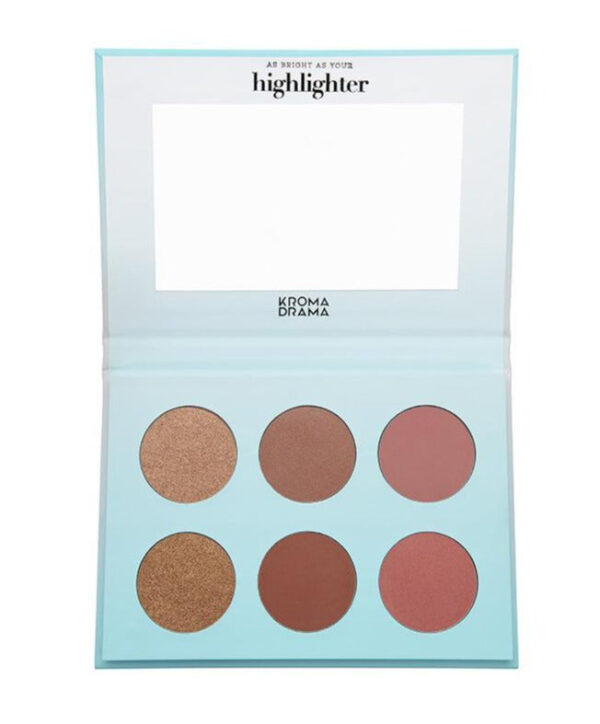 Kroma Drama Blush & Highlight Face Powder Palette