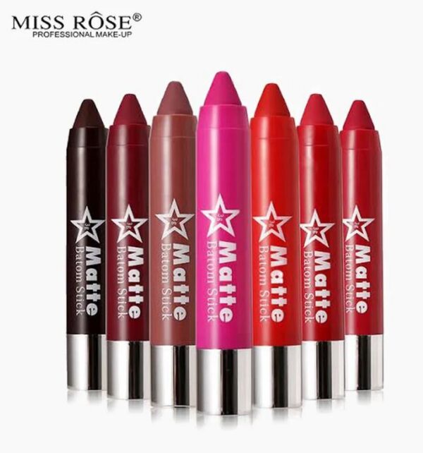 Miss Rose Crayon Lipsticks Set 10 Pcs