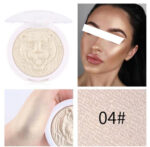 Miss Rose Highlighter Bright Facial Palette 4 colors High Gloss Face Makeup Natural Powder Highlight Facial Contours