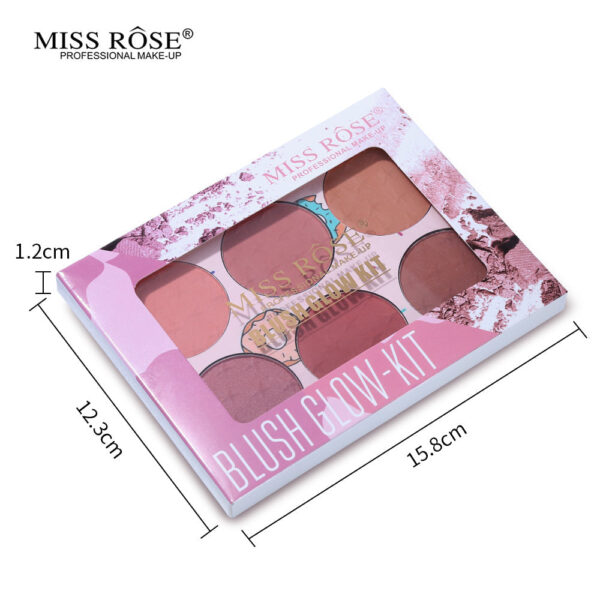 Miss Rose 6 Colors Blush Glow Kit