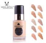 Miss Rose Pack Of 2 Waterproof Moisturizing Oil Free Full Coverage Deep Whitener Liquid Foundation 30ml & Concealer