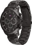 Tommy Hilfiger Black Steel Men's Multi-function Watch - 1791795