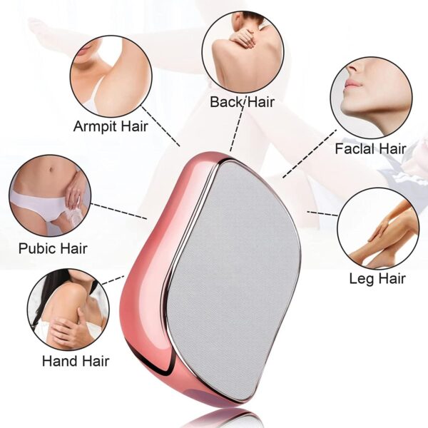 Crystal Hair Eraser The Ultimate All Body Painless Nano Glass Hair Remover for Smooth Skin Exfoliating