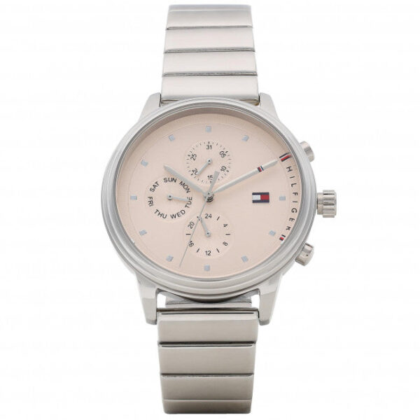 Tommy Hilfiger Quartz Stainless Steel Pink Dial 38mm Watch for Women - 1781904