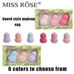 Miss Rose Pack of 3 Beauty Blender Makeup Puff