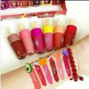 YDBY Ice cream liquid lipstick lip gloss 6 pcs set for girls