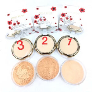 Miss Rose Professional 3D Pearl Whitening Compact & Loose Powder 3 in 1