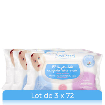 Evoluderm Wipes Baby - 72pcs