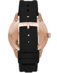 Michael Kors Womens Quartz Runway Silicone Strap Black Dial 40mm Watch - Mk6852