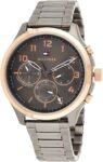 Tommy Hilfiger Mens Quartz Stainless Steel Grey Dial 45mm Watch - 1791871