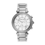 Michael Kors Womens Quartz Stainless Steel Silver Dial 39mm Watch - Mk5353