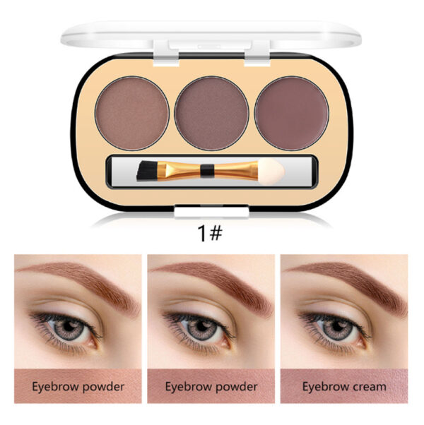 Miss Rose 3 Color Long Lasting Waterproof Eyebrow Powder