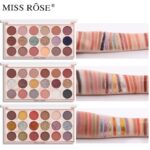 Miss Rose Useful Delicate Highly Pigmented Beauty Sequins Eyeshadow Palette For Party Glitter