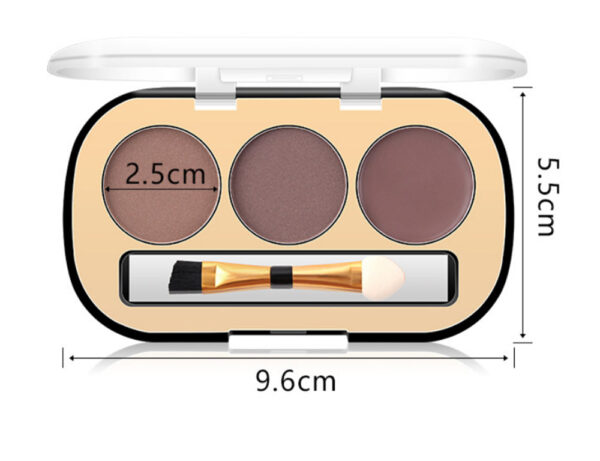 Miss Rose 3 Color Long Lasting Waterproof Eyebrow Powder