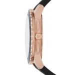 Michael Kors Womens Quartz Runway Silicone Strap Black Dial 40mm Watch - Mk6852