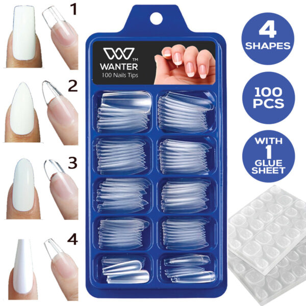 100pcs Fake Acrylic Nail Tips