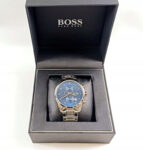 Hugo Boss Mens Quartz Skymaster Chrono Stainless Steel Blue Dial 44mm Watch - 1513784