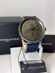 Tommy Hilfiger Quartz Leather Strap Grey Dial 44mm Watch for Men - 1791578