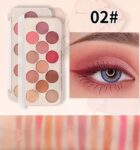 Miss Rose 12 Colors Eyeshadow Palette Matte Shimmer Waterproof Rainbow Color High Pigment