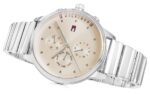 Tommy Hilfiger Quartz Stainless Steel Pink Dial 38mm Watch for Women - 1781904