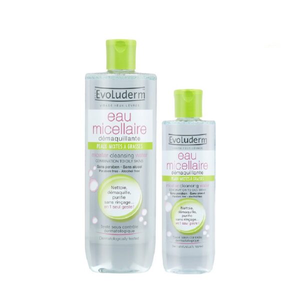 Evoluderm Micellar Cleansing Water Combination to Oily Skins - 250ml