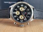 Tommy Hilfiger Quartz Leather Strap Black Dial 46mm Watch for Men - 1791050