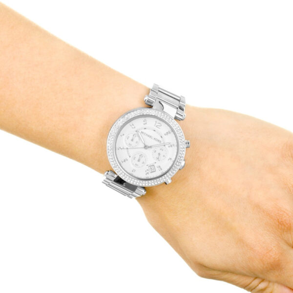 Michael Kors Womens Quartz Stainless Steel Silver Dial 39mm Watch - Mk5353