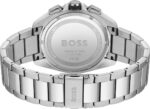 Hugo Boss Volane Silver Steel Black Dial Men's Chrono Watch - 1513949