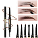 Miss Rose 2 in 1 Double Head Long Lasting Waterproof Eye Brow Pencil & Brush