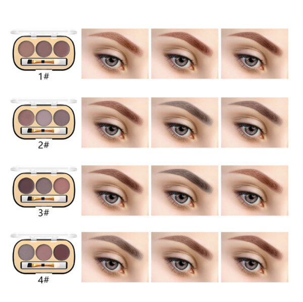 Miss Rose 3 Color Long Lasting Waterproof Eyebrow Powder