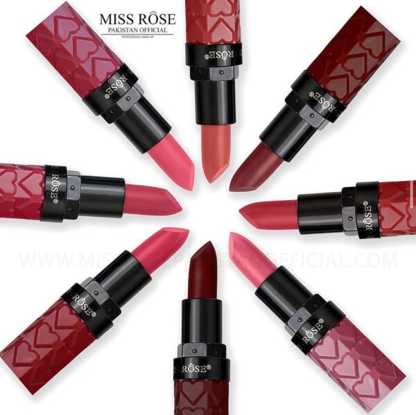 Miss Rose Pack Of 4 Heart Matte Lipstick