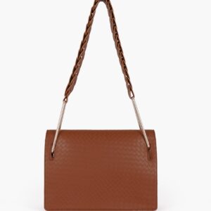 Loop Strap Shoulder Bag - Brown