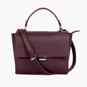 Mini Messenger Bag - Burgundy