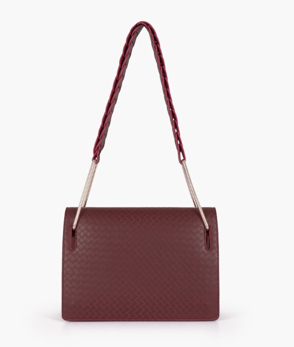 Loop Strap Shoulder Bag - Burgundy