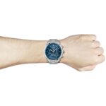 Hugo Boss Mens Chronograph Champion Silver Stainless Steel Blue Dial 44mm Watch - 1513818