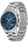 Hugo Boss Mens Quartz Skymaster Chrono Stainless Steel Blue Dial 44mm Watch - 1513784