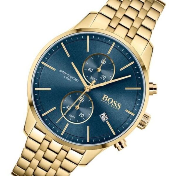 Hugo Boss Mens Chronograph Stainless Steel Blue Dial 42mm Watch - 1513841