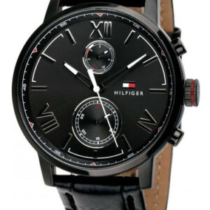 Buy Tommy Hilfiger Quartz Leather Strap Black Dial 44mm Watch for Men - 1791310 in Pakistan