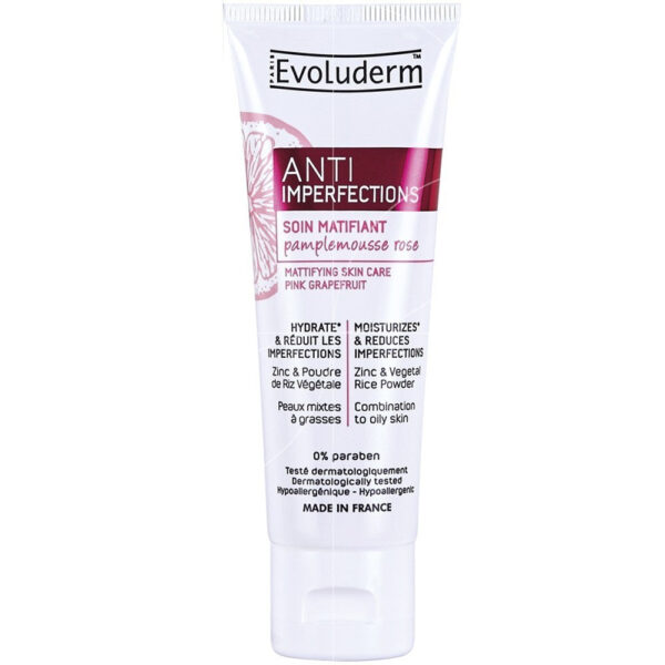 Evoluderm Anti Imperfections Mattifying Moisturizer Combination to Oily Skin - 50ml