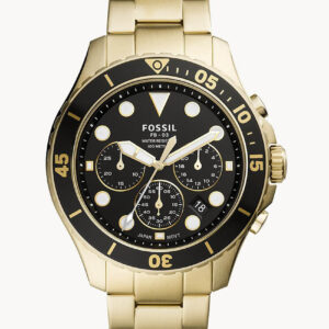 Buy Men's Quartz Gold Stainless Steel Black Dial 46Mm Watch in Pakistan