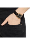 Gucci G-Timeless Black Leather Black Dial Quartz Watch for Unisex- GUCCI YA1264055