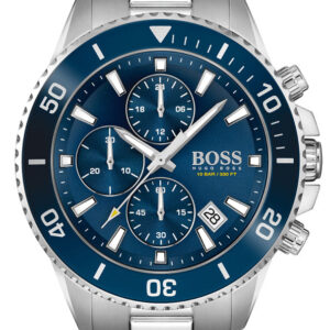 Buy Hugo Boss Mens Quartz Silver Stainless Steel Blue Dial 46mm Watch - 1513907 in Pakistan