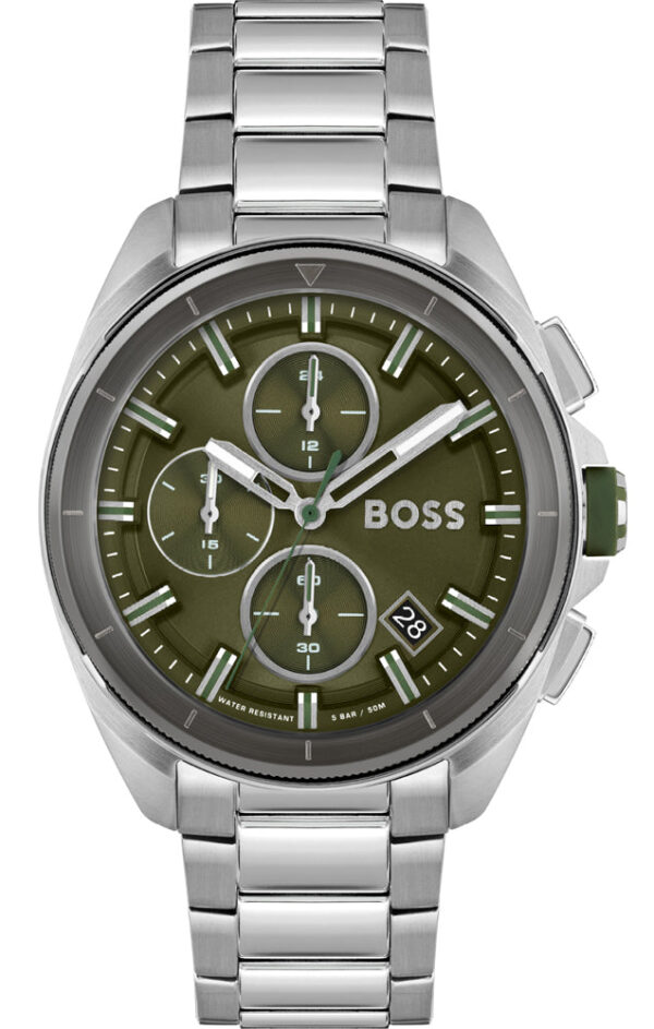 Hugo Boss Volane Chronograph Watch with Green Dial Mens Watch - 1513951