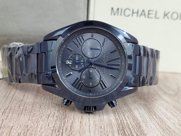 Michael Kors Mens Chronograph Quartz Stainless Steel Blue Dial 42mm Watch - Mk6248